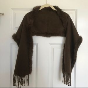 Soft Fur Edge scarf